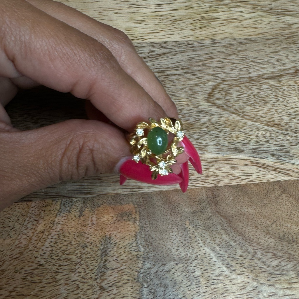 Beautiful Gold Ring 18 Kt Hge